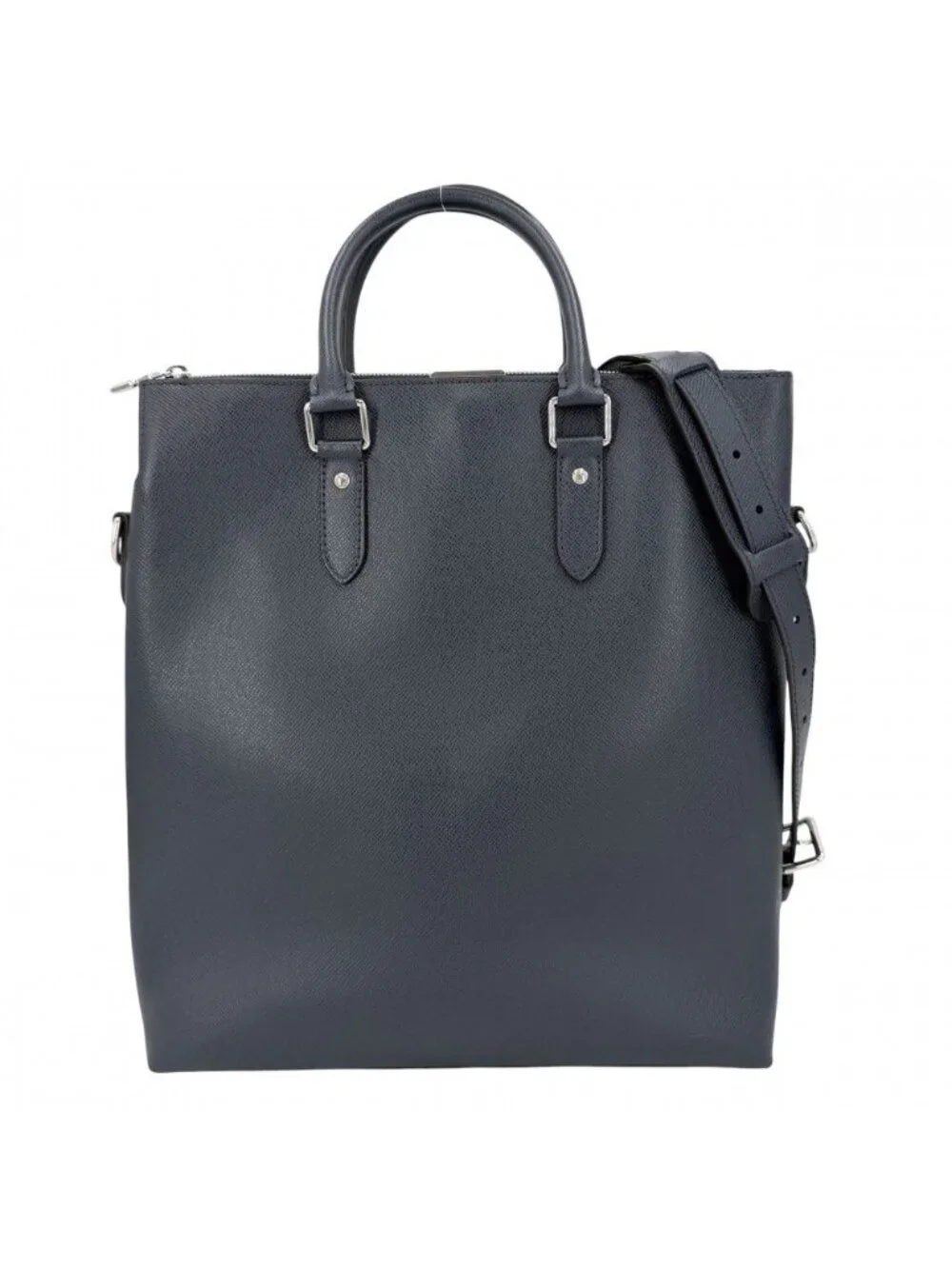 Louis Vuitton 2-Way Taiga Anton Tote Shoulder Bag Crossbody Business Navy
